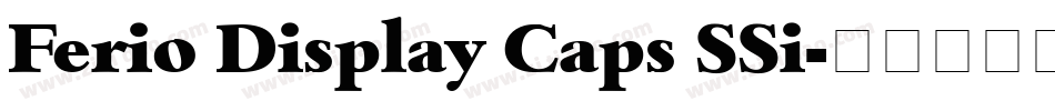 Ferio Display Caps SSi字体转换